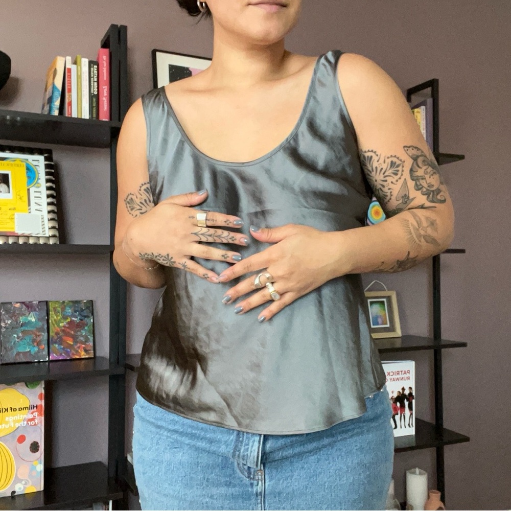Sleek Gray Women's Top